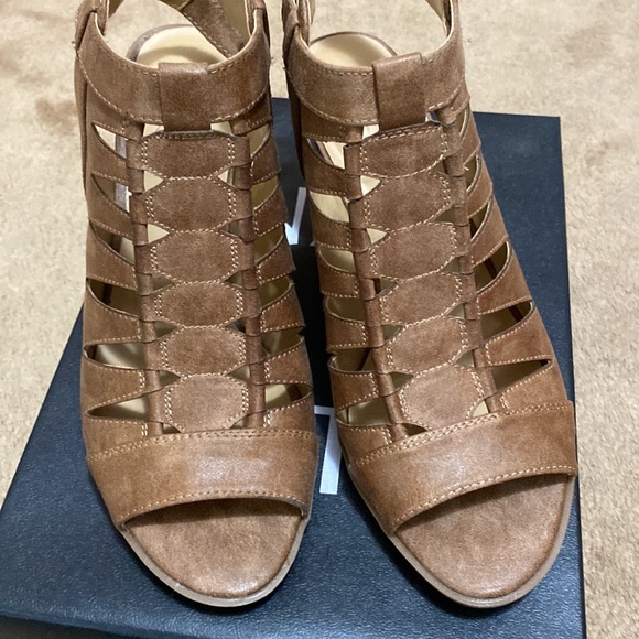 Naturalizer Tan Cage Ankle Booties - Picture 2 of 10
